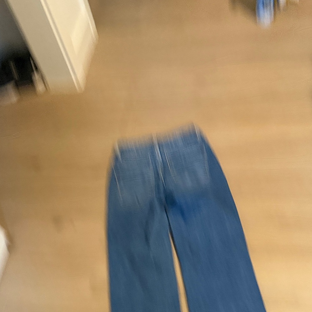 Denim Blue Straight Leg Women's Jeans - Picture 6 of 6